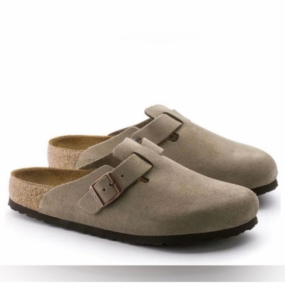 Birkenstock Taupe Boston Clogs - Picture 9 of 9